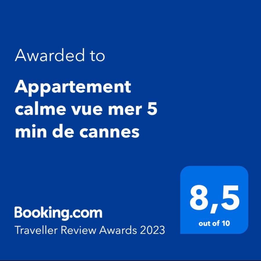 Sea View Panorama Quiet Europe Appartment Le Cannet Eksteriør bilde